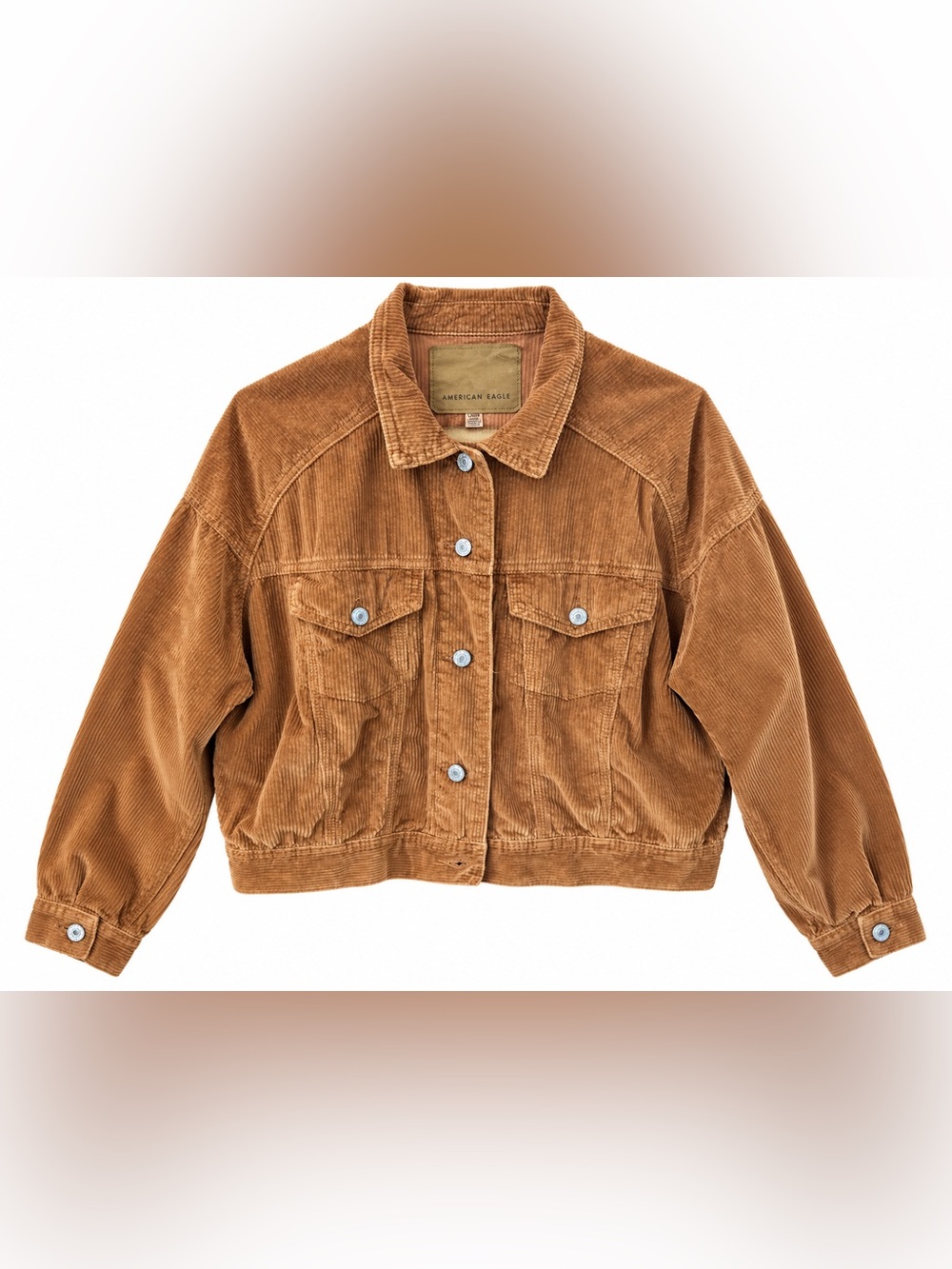 American eagles Corduroy Trucker Jacket in Brown Like New
